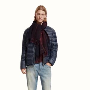 Scotch & Soda Navy Puffer Jacket